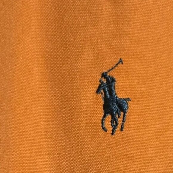 VTG Polo Country Ralph Lauren Mens Sz XL Jacket Windbreaker Orange W Green Logo - Picture 6 of 11